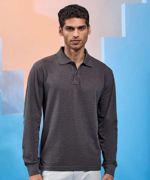 Men's classic fit long sleeved polo